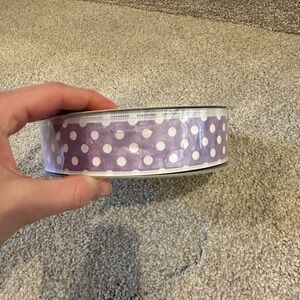 Purple Polka Dot Ribbon